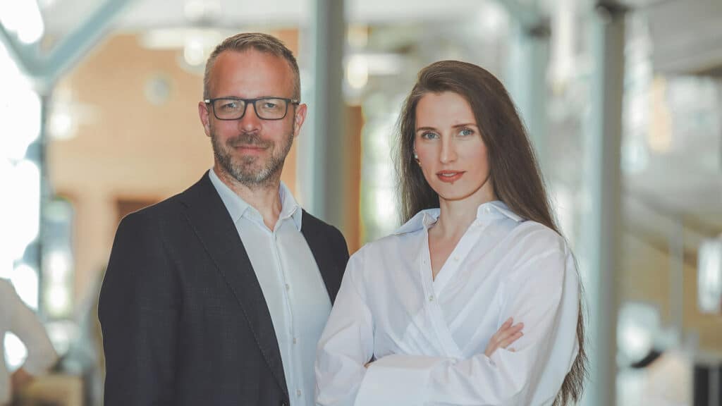 Anders Östlund och Alina Shynkar